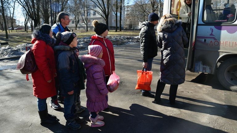 Эвакуация беженцев с территории ДНР