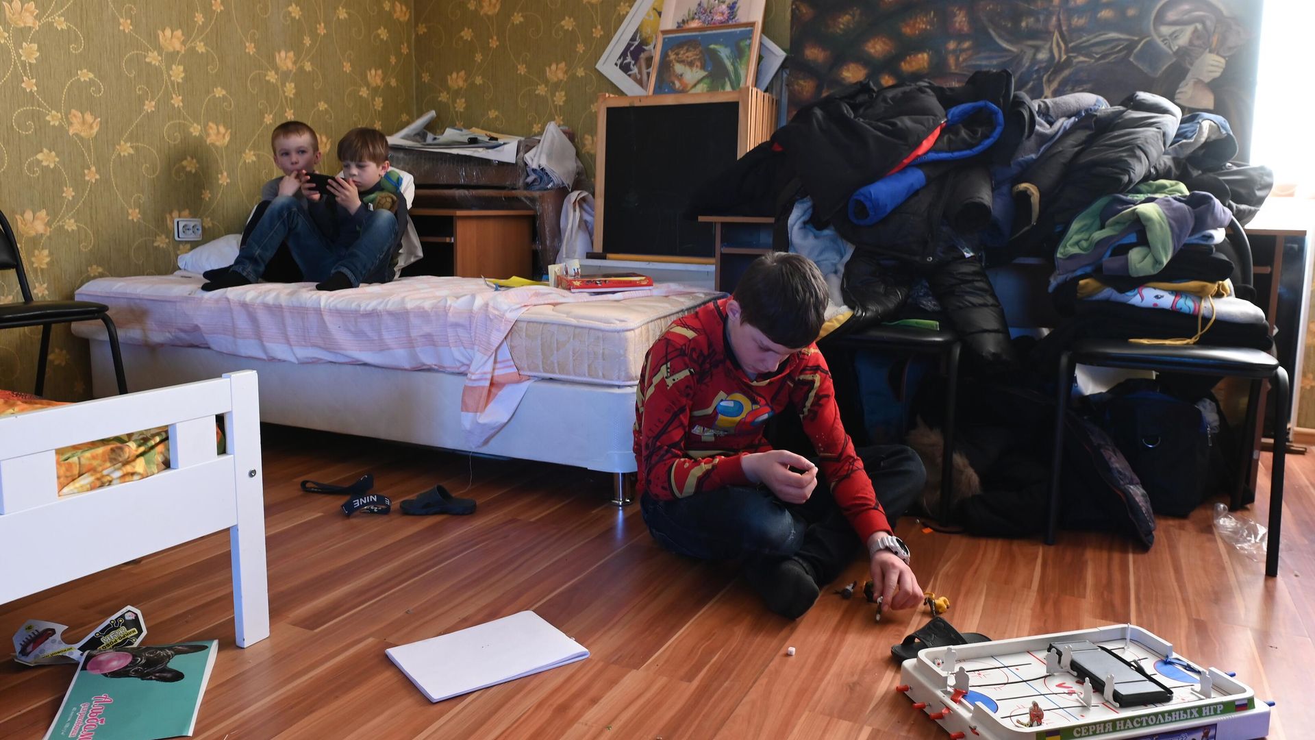 Жители Донецкой народной республики в православном детском приюте Святой Параскевы в станице Маныческая Ростовской области Жители Донецкой народной республики в православном детском приюте Святой Параскевы в станице Маныческая Ростовской области - РИА Новости, 1920, 06.04.2022
