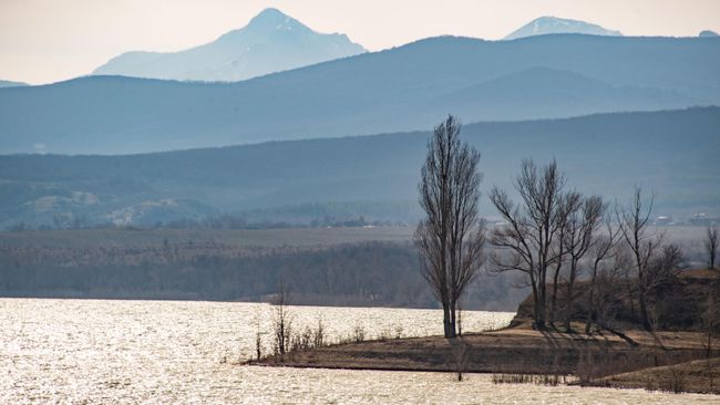 Белогорское водохранилище в Крыму