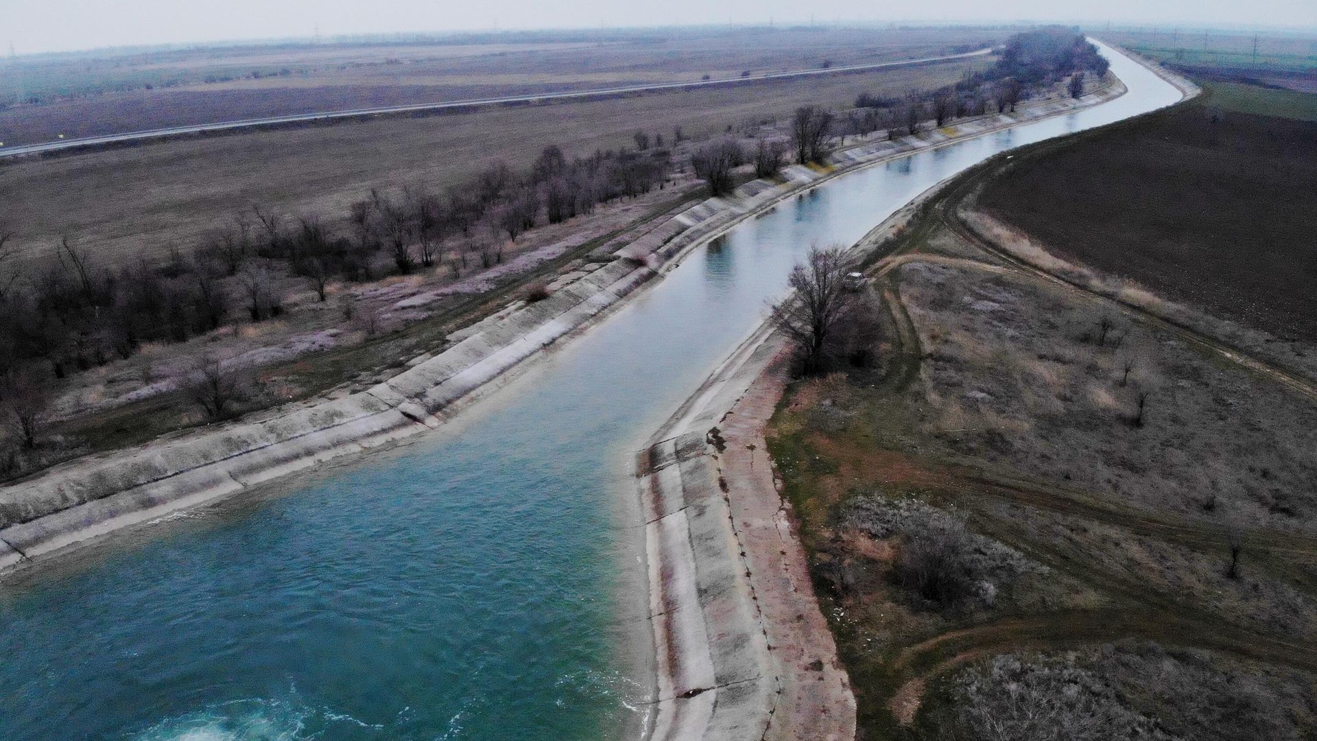 Вид на участок Северо-Крымского канала неподалеку от поселка Советский в Крыму Вид на участок Северо-Крымского канала неподалеку от поселка Советский в Крыму - РИА Новости, 1920, 11.04.2022