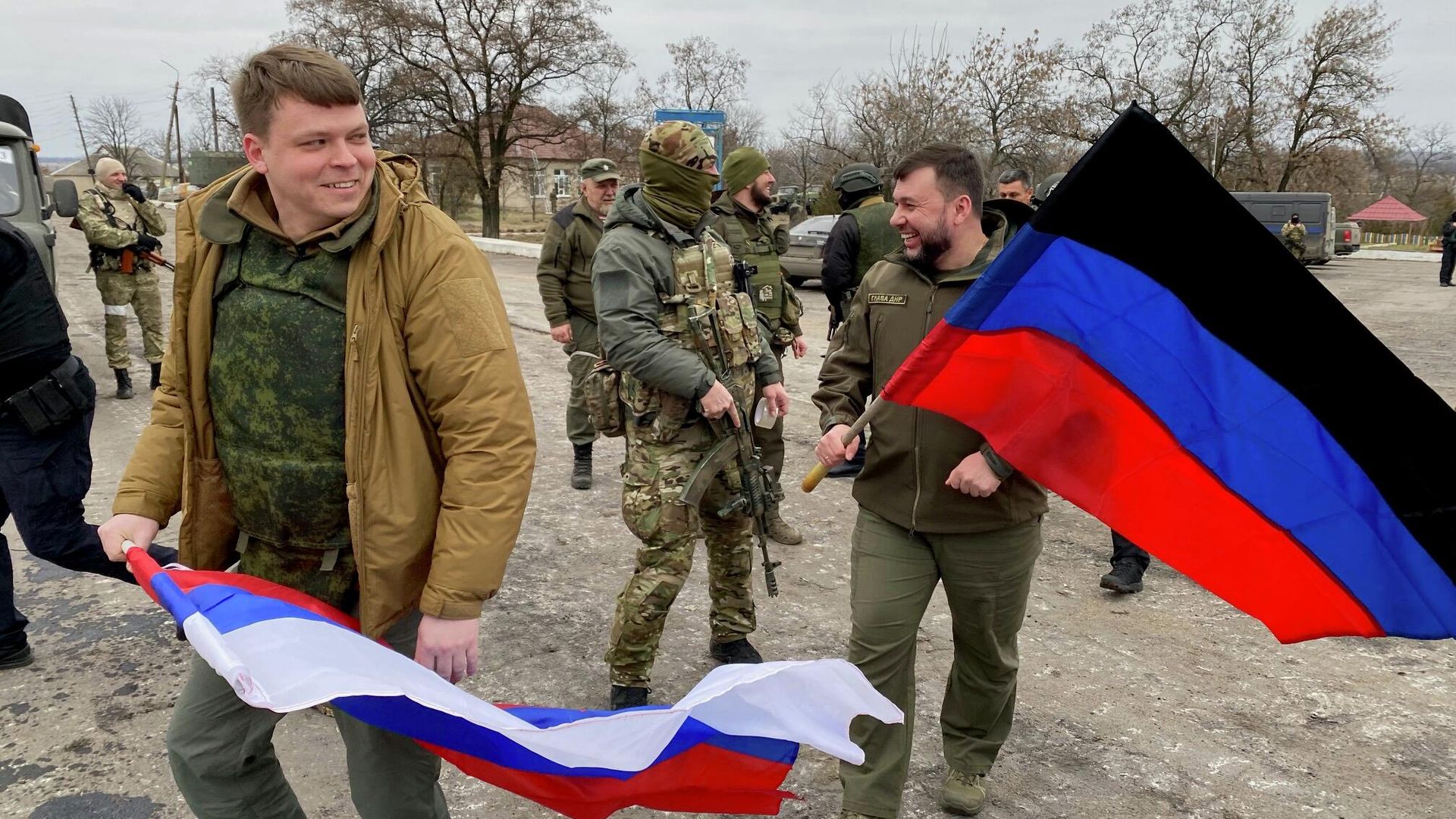 Освобождение села Гранитное силами армии ДНР Освобождение села Гранитное силами армии ДНР - РИА Новости, 1920, 01.03.2022