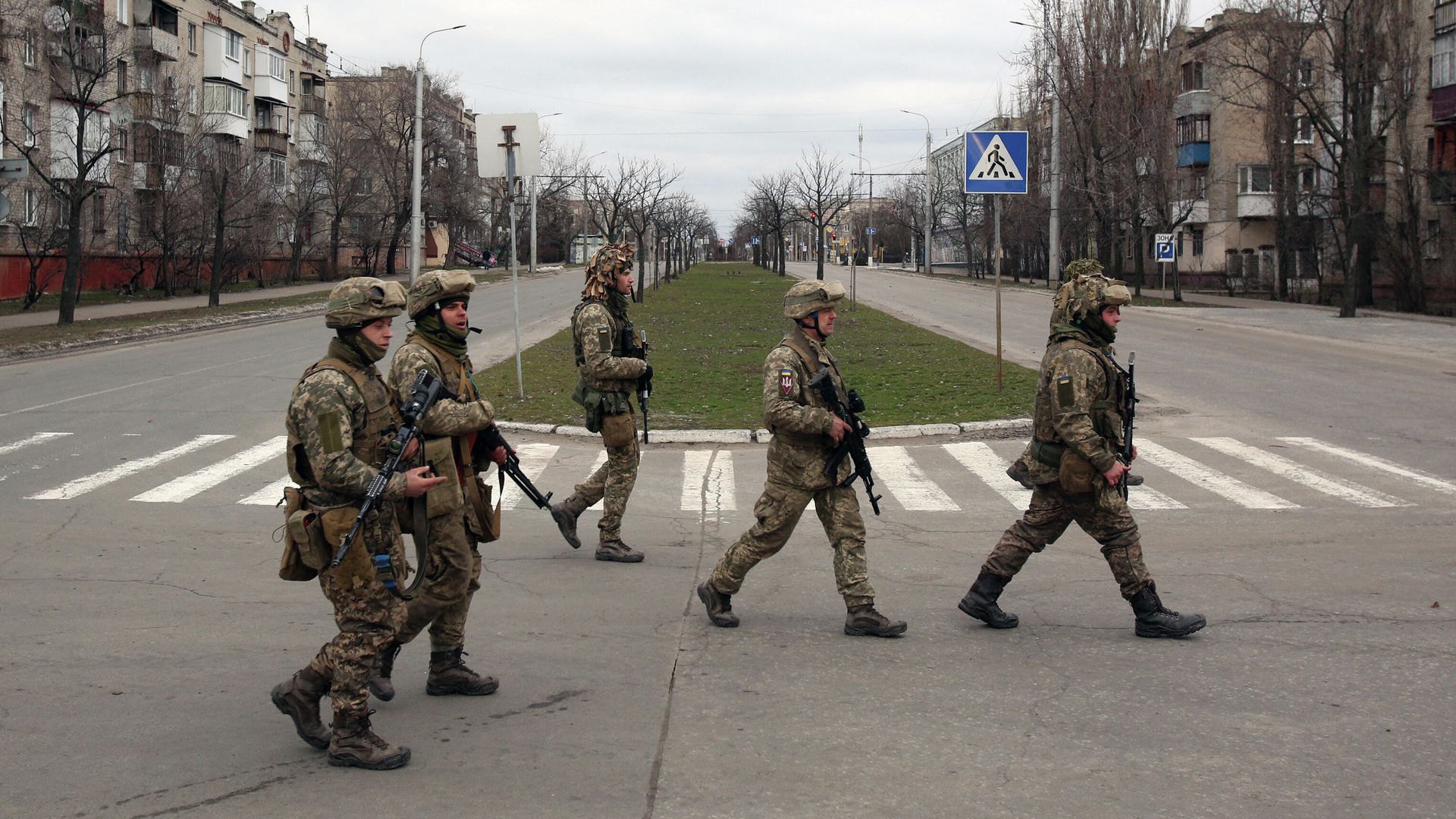 Украинские военные в Северодонецке Украинские военные в Северодонецке - РИА Новости, 1920, 01.03.2022