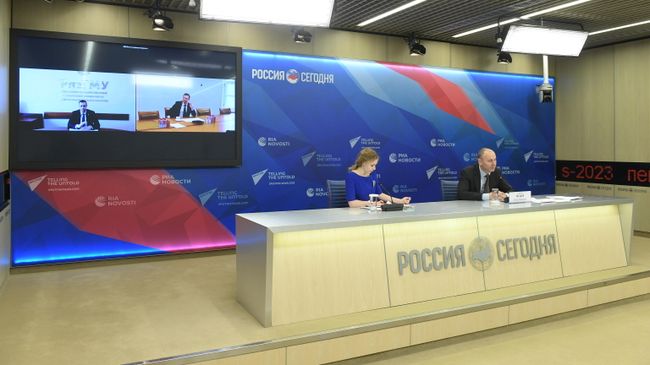 Онлайн-конференция, посвященная введению новой модели аккредитации образовательной деятельности, в Международном мультимедийном пресс-центре МИА Россия сегодня в Москве Онлайн-конференция, посвященная введению новой модели аккредитации образовательной деятельности, в Международном мультимедийном пресс-центре МИА Россия сегодня в Москве