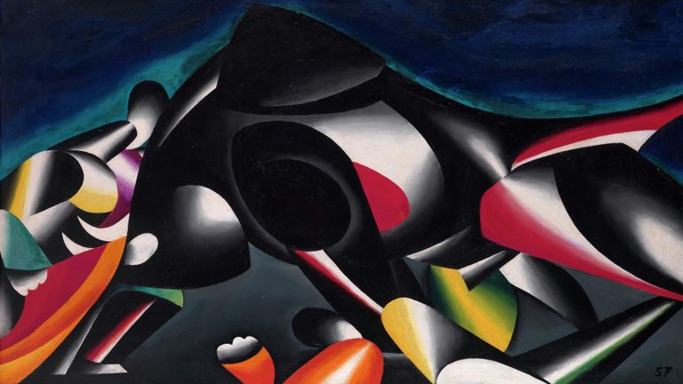 Олег Целков Матадор и бык, 1957 Олег Целков Матадор и бык, 1957