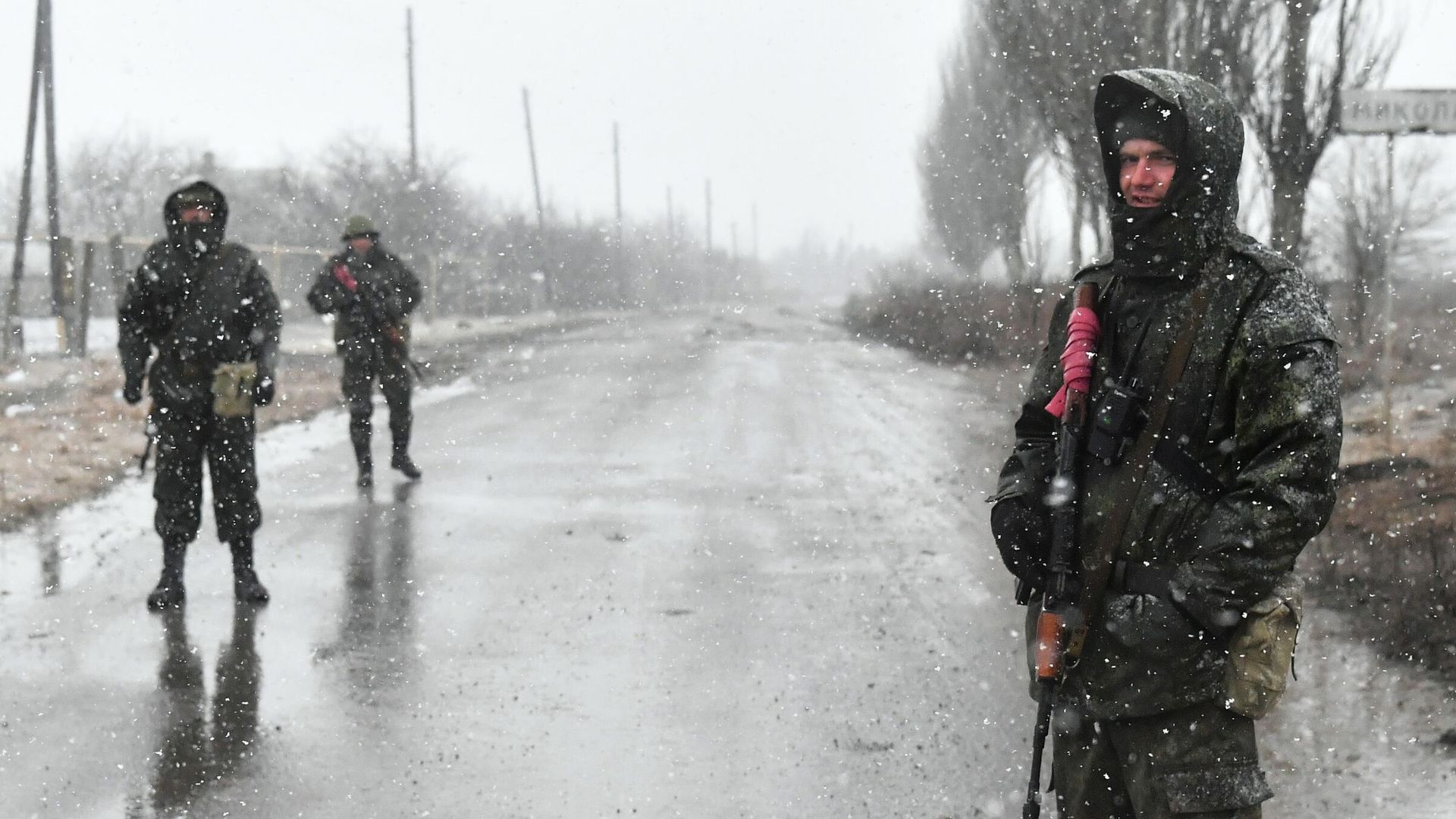 Военнослужащие народной милиции ДНР в селе Николаевка в Донецкой народной республике Военнослужащие народной милиции ДНР в селе Николаевка в Донецкой народной республике - РИА Новости, 1920, 05.03.2022