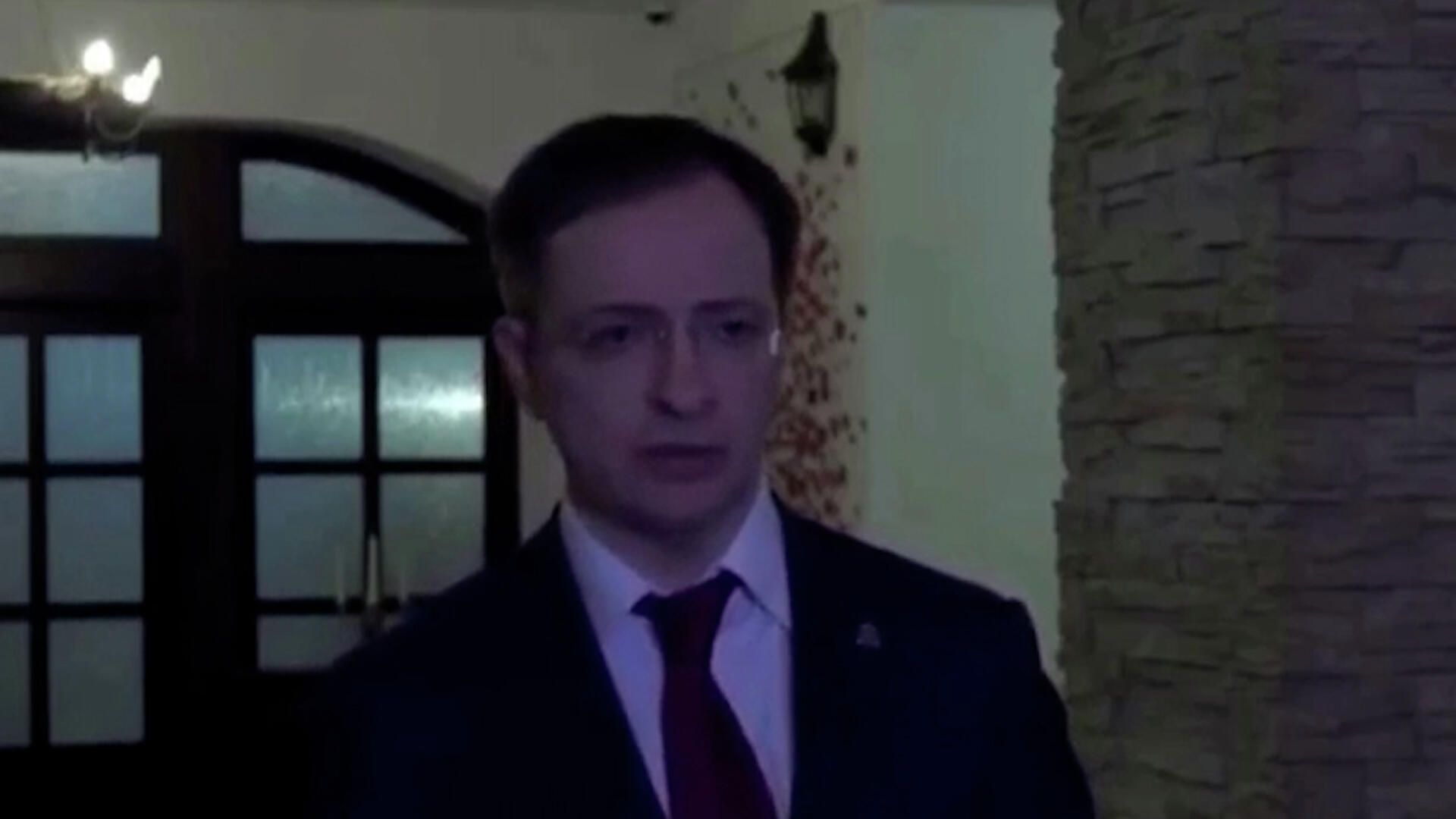Мединский и Слуцкий об итогах переговоров с Украиной Мединский и Слуцкий об итогах переговоров с Украиной - РИА Новости, 1920, 03.03.2022