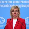 Официальный представитель Министерства иностранных дел России Мария Захарова во время брифинга