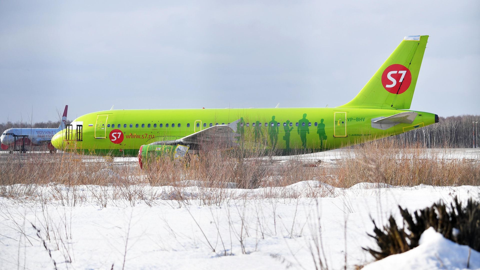 Самолет Airbus A319 авиакомпании S7 Самолет Airbus A319 авиакомпании S7 - РИА Новости, 1920, 17.12.2024