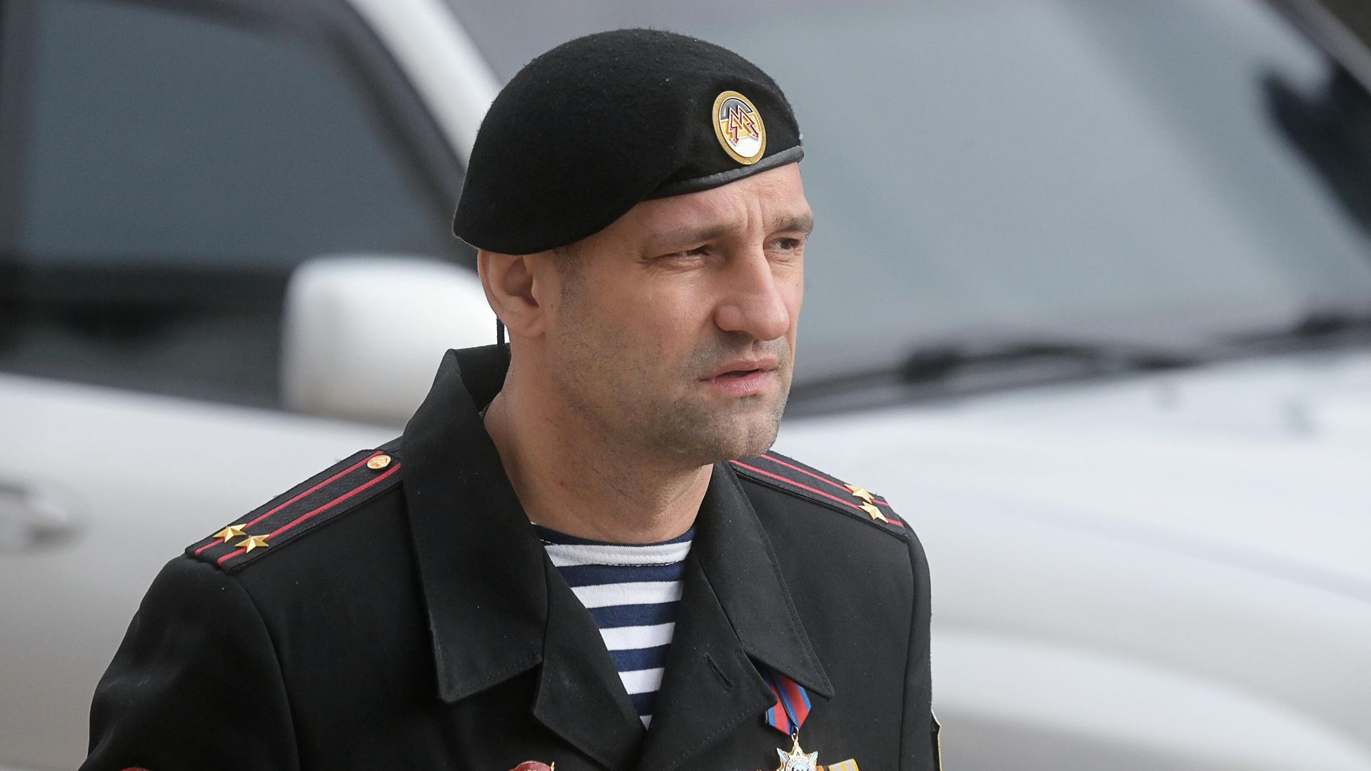 Отец погибшего командира разведывательного батальона Спарта из ДНР Владимира Жоги Артем Жога Отец погибшего командира разведывательного батальона Спарта из ДНР Владимира Жоги Артем Жога - РИА Новости, 1920, 09.05.2022
