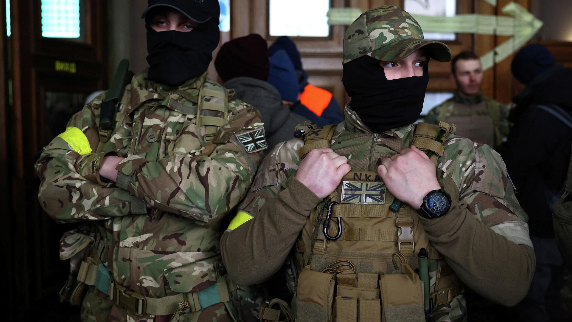 Иностранные наемники во Львове, Украина Иностранные наемники во Львове, Украина - РИА Новости, 1920, 11.03.2022