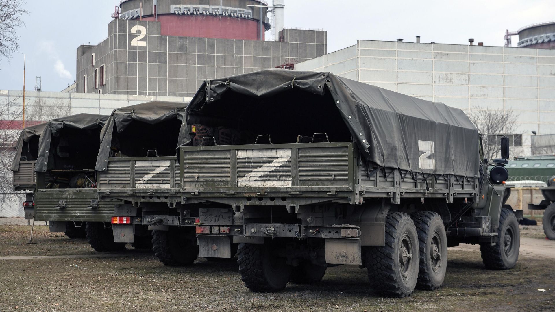 Российские военные на Запорожской атомной электростанции Российские военные на Запорожской атомной электростанции - РИА Новости, 1920, 22.03.2022