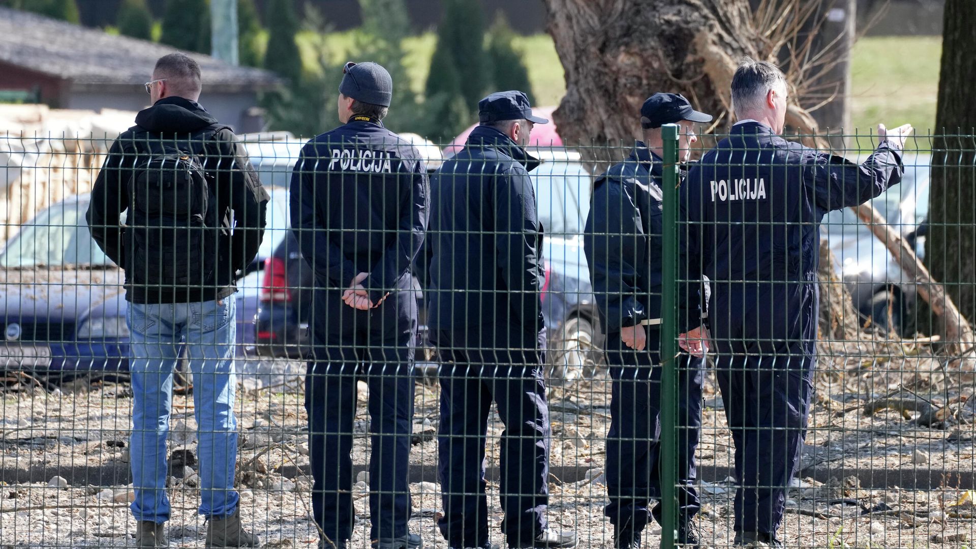 Место падения беспилотника в Загребе Место падения беспилотника в Загребе - РИА Новости, 1920, 13.03.2022