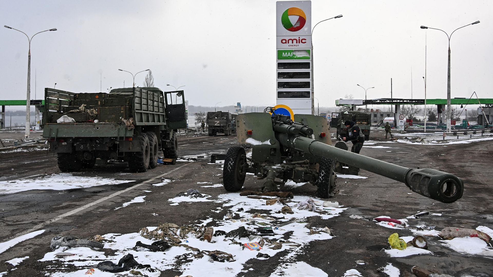 Брошенная Вооруженными силами Украины военная техника в Херсонской области Брошенная Вооруженными силами Украины военная техника в Херсонской области - РИА Новости, 1920, 12.03.2022