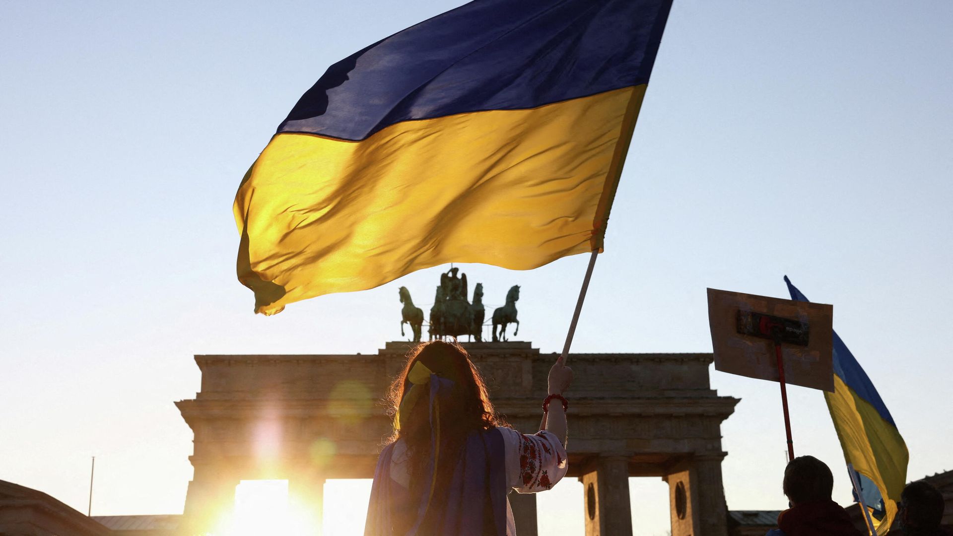 Участники антироссийской акции протеста в Берлине, Германия Участники антироссийской акции протеста в Берлине, Германия - РИА Новости, 1920, 16.03.2022