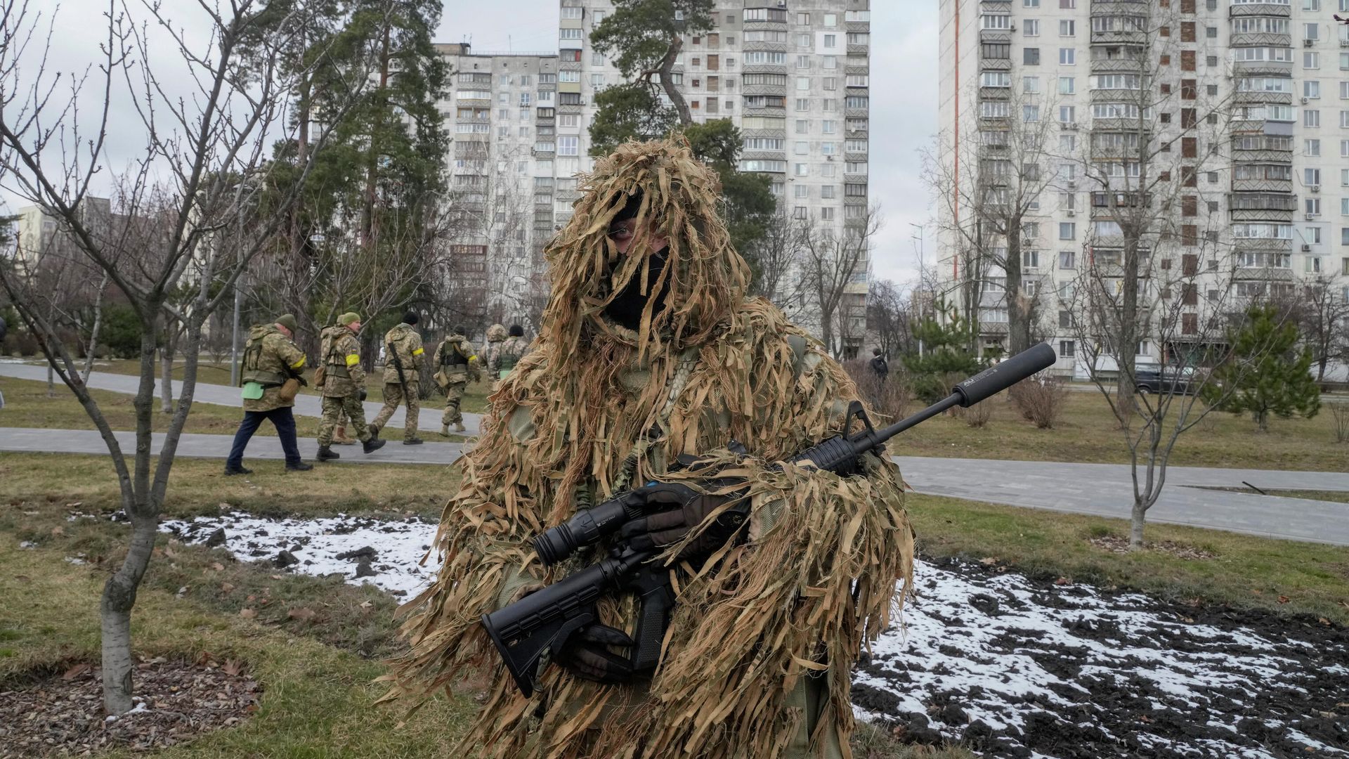 Члены территориальной обороны в Киеве, Украина Члены территориальной обороны в Киеве, Украина - РИА Новости, 1920, 18.03.2022