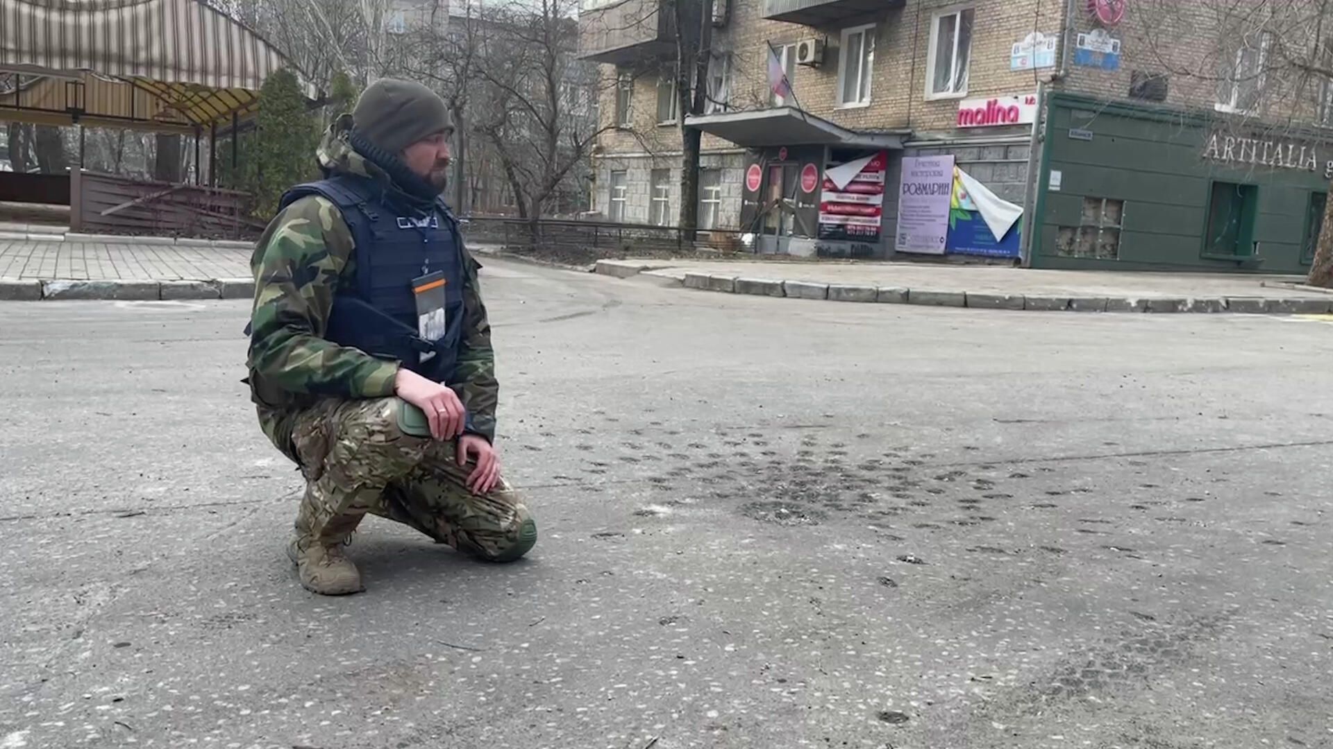 Свидетельства применения ВСУ кассетных боеприпасов в Донецке Свидетельства применения ВСУ кассетных боеприпасов в Донецке - РИА Новости, 1920, 14.03.2022