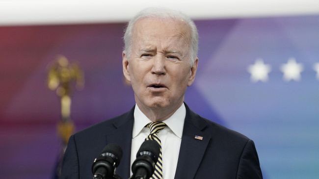 Президент США Джо Байден во время пресс-конференции по ситуации на Украине