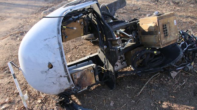 Один из сбитых в Киевской области беспилотников Байрактар ТБ-2
