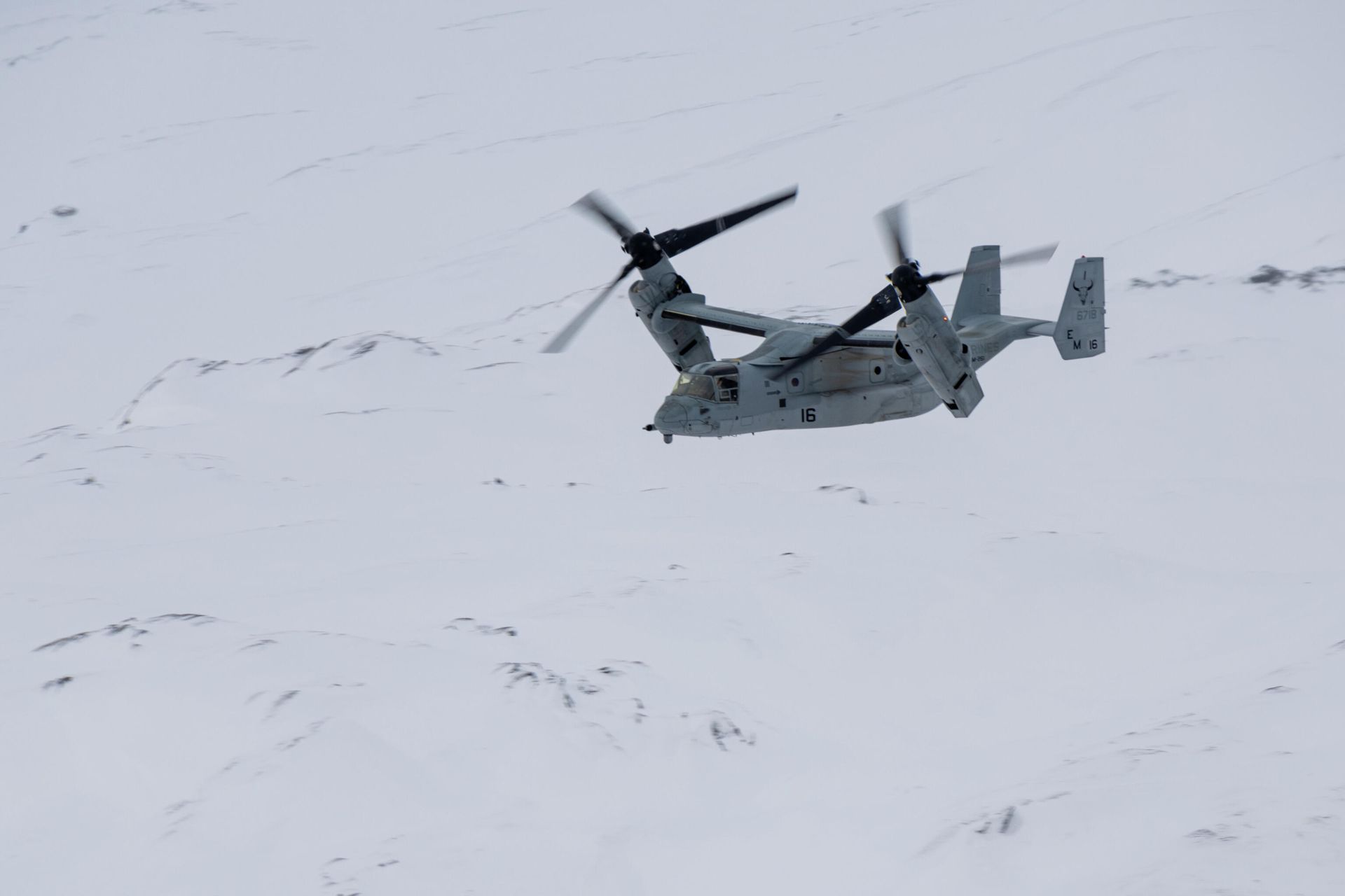 Конвертоплан ВВС США MV-22B Osprey во время учений Cold Response в Норвегии Конвертоплан ВВС США MV-22B Osprey во время учений Cold Response в Норвегии - РИА Новости, 1920, 05.06.2026