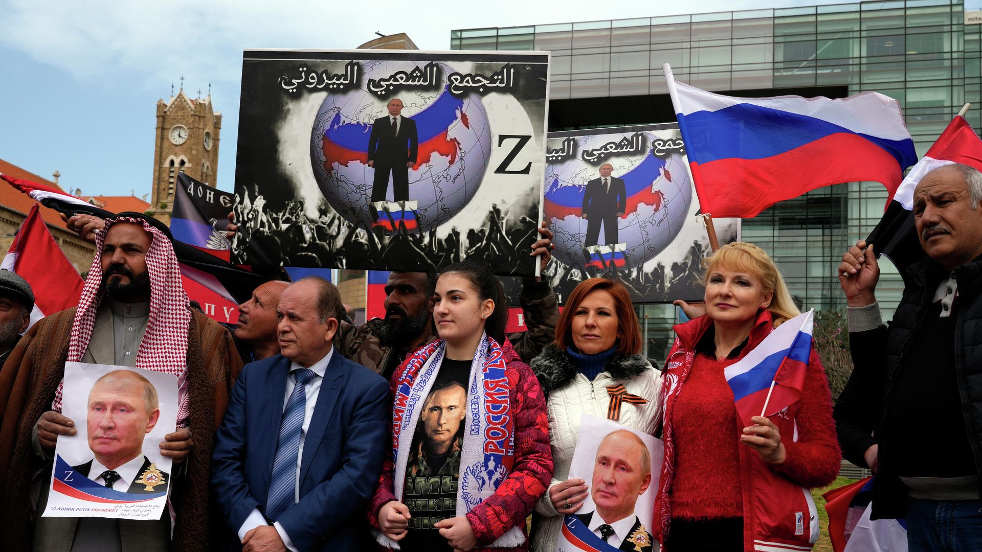Акция в поддержку России в Ливане Акция в поддержку России в Ливане - РИА Новости, 1920, 27.04.2022