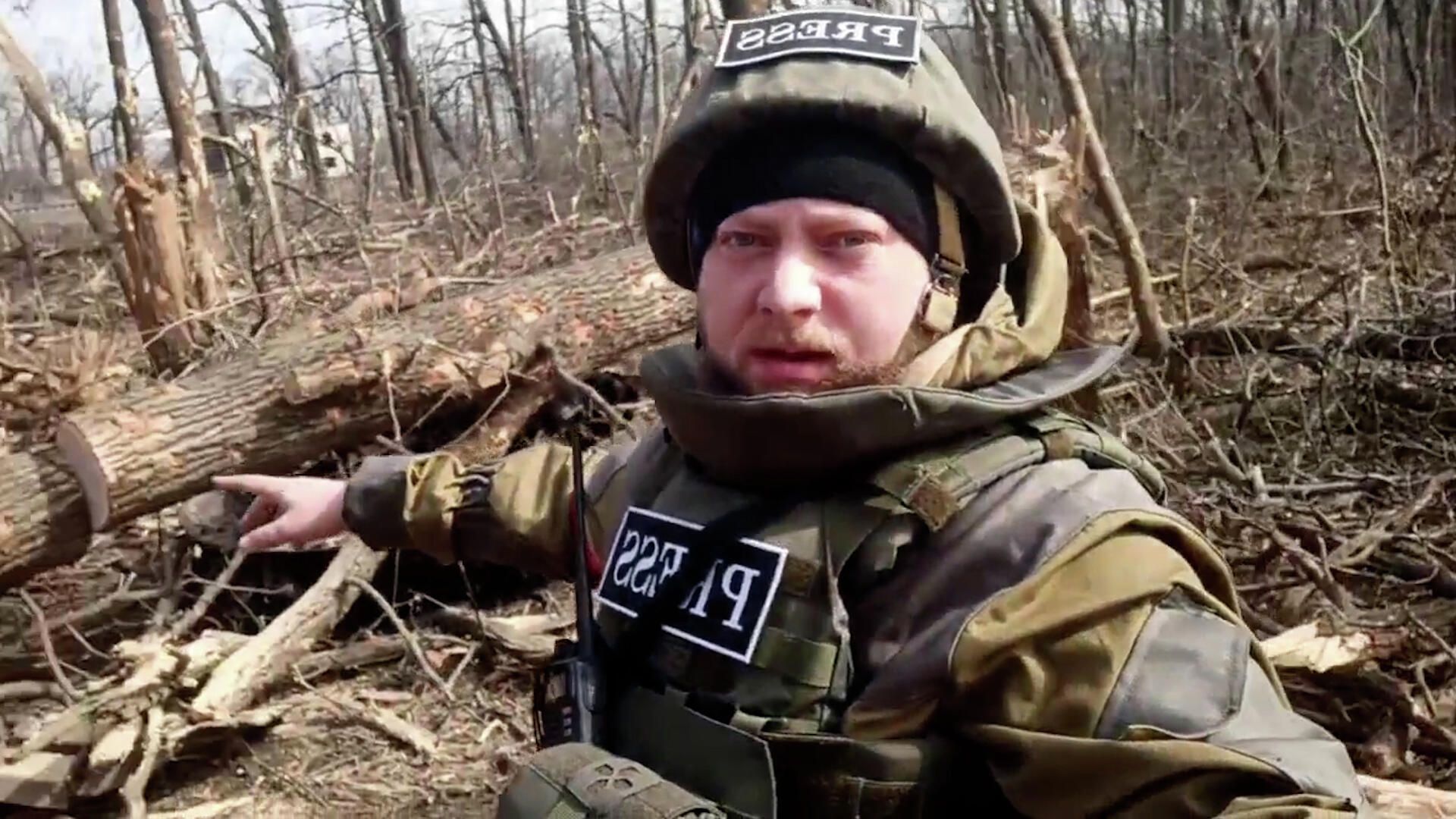 Кадры из освобожденного поселка Степное, где накануне шли бои Кадры из освобожденного поселка Степное, где накануне шли бои - РИА Новости, 1920, 20.03.2022
