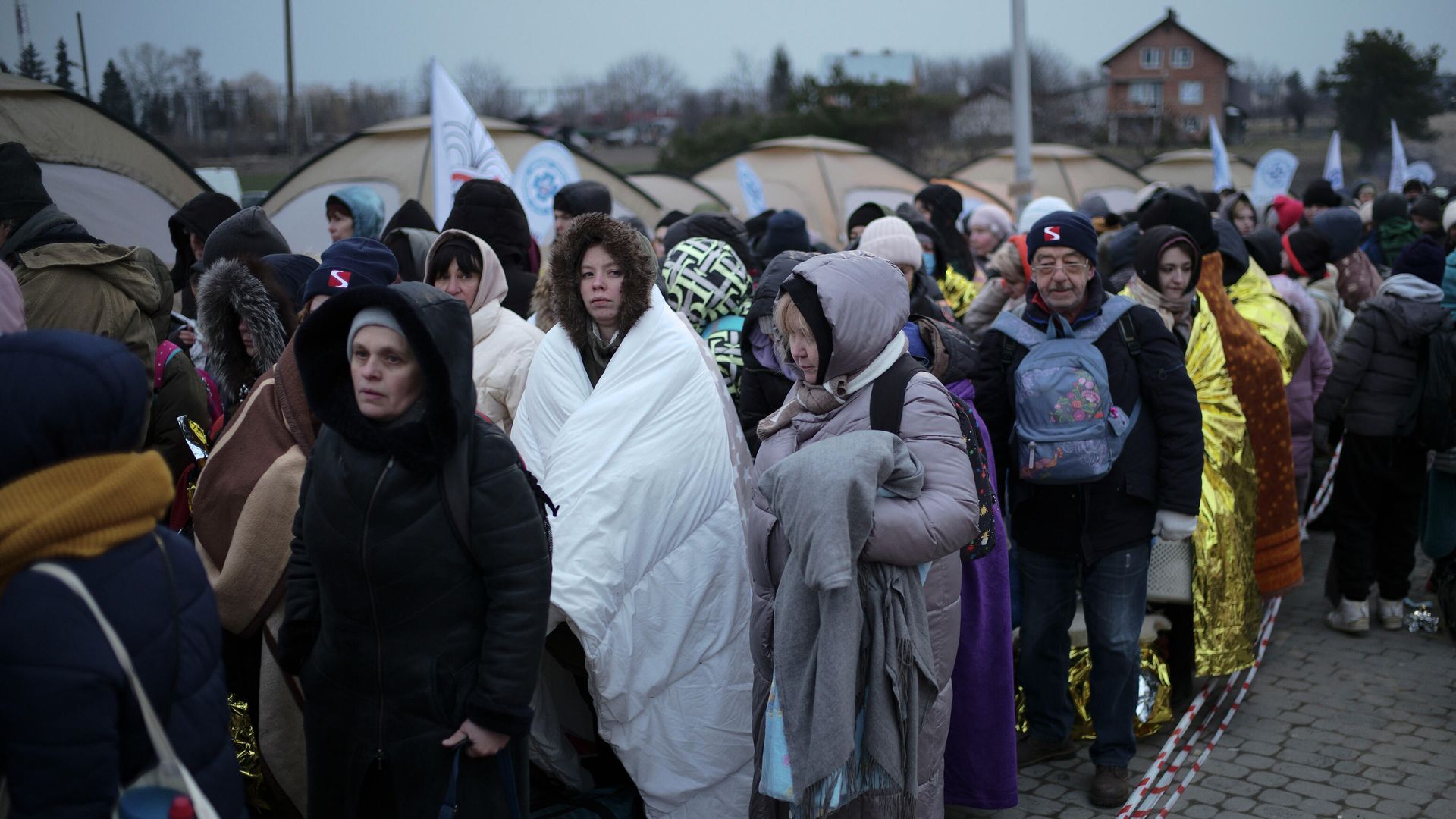 Беженцы на границе Украины и Польши в пункте пропуска Медыка Беженцы на границе Украины и Польши в пункте пропуска Медыка - РИА Новости, 1920, 11.11.2022