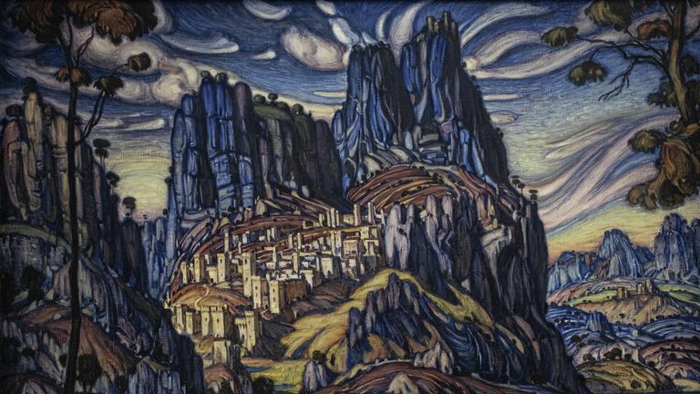 Гора Святого Георгия. 1911. Холст, масло. 133 х 165. Государственный музей изобразительных искусств Республики Татарстан Гора Святого Георгия. 1911. Холст, масло. 133 х 165. Государственный музей изобразительных искусств Республики Татарстан