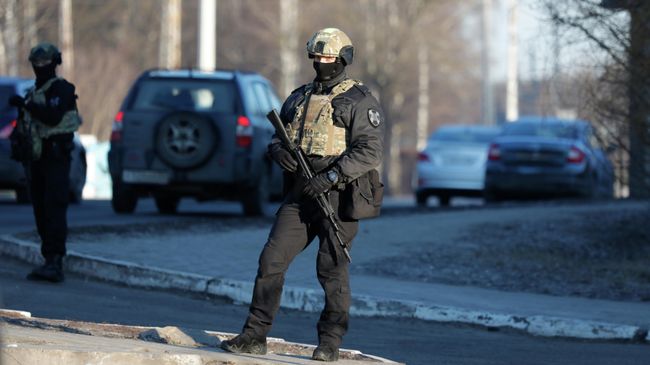 Сотрудники Росгвардии в Белгороде