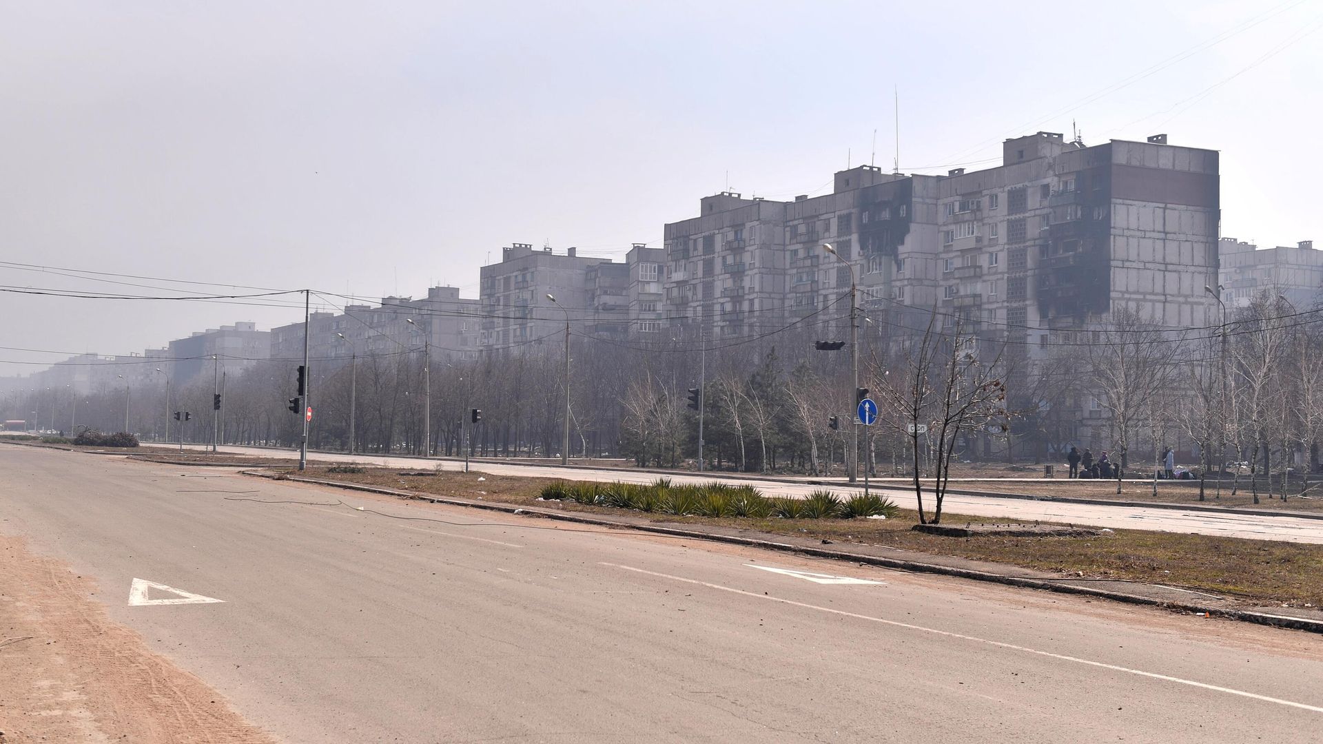 Бульвар Шевченко в Мариуполе Бульвар Шевченко в Мариуполе - РИА Новости, 1920, 24.03.2022