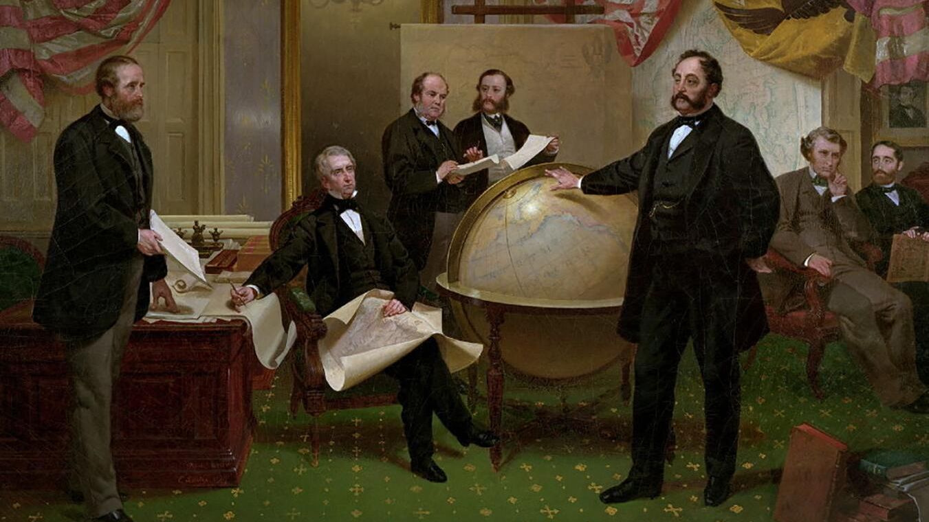 Подписание договора о продаже Аляски 30 марта 1867 года - РИА Новости, 1920, 30.03.2022