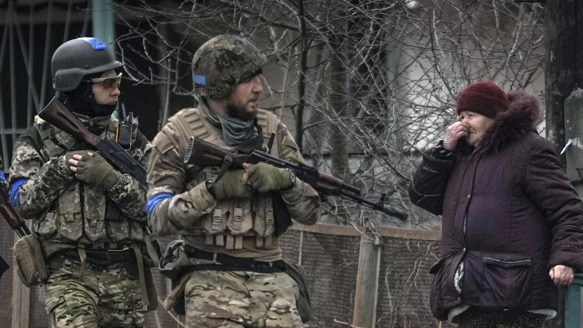 Украинские военные в городе Буче Украинские военные в городе Буче - РИА Новости, 1920, 06.04.2022