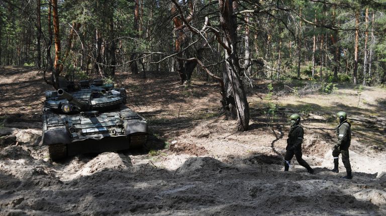 Бойцы Народной милиции ЛНР под Северодонецком Бойцы Народной милиции ЛНР под Северодонецком