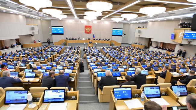 Заседание Государственной думы РФ