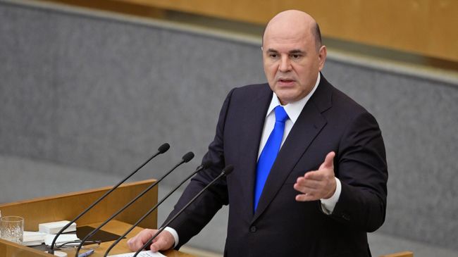 Премьер Мишустин выступает с отчетом правительства перед Госдумой