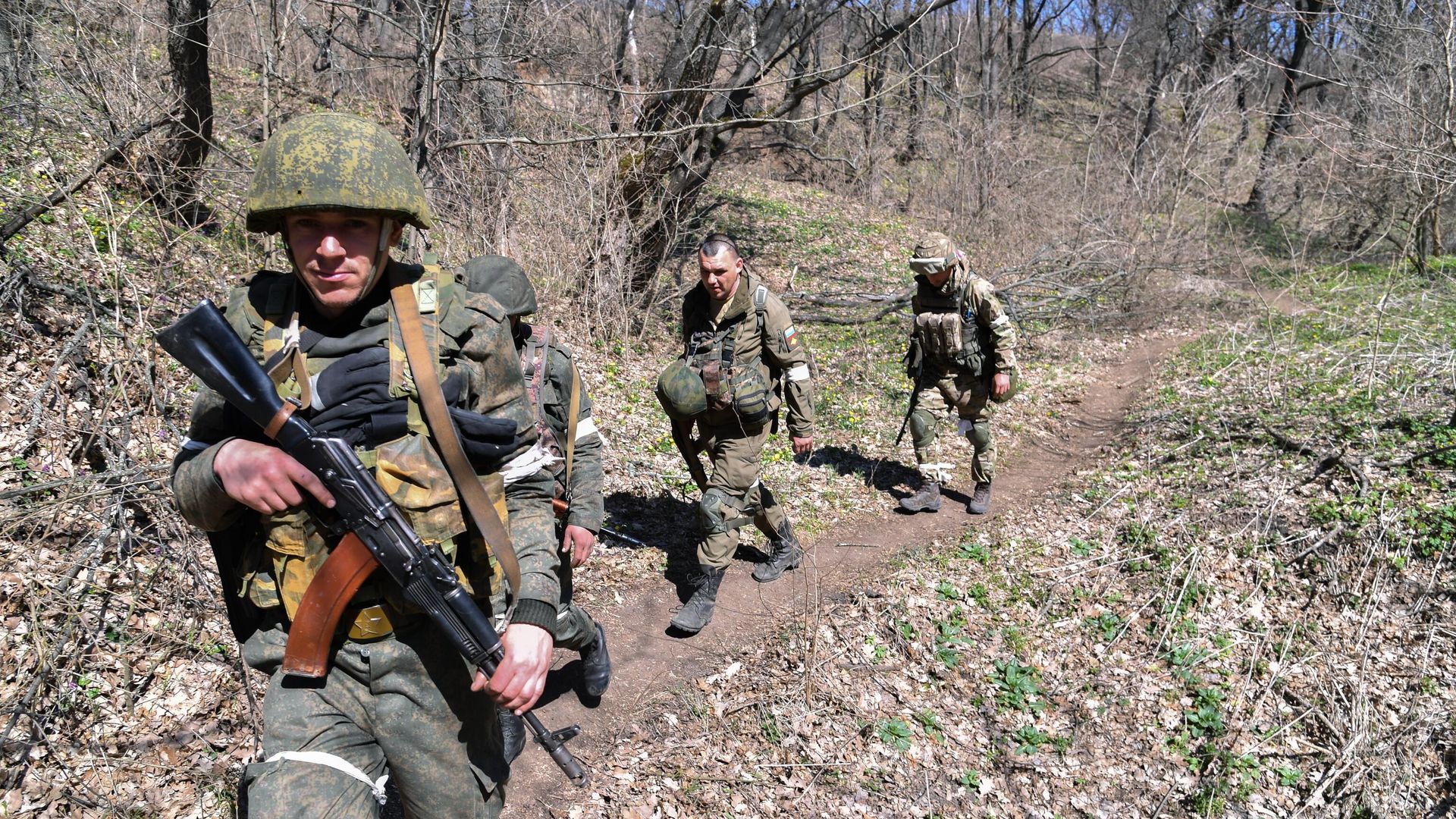 Военнослужащие Народной милиции ЛНР Военнослужащие Народной милиции ЛНР - РИА Новости, 1920, 20.06.2022