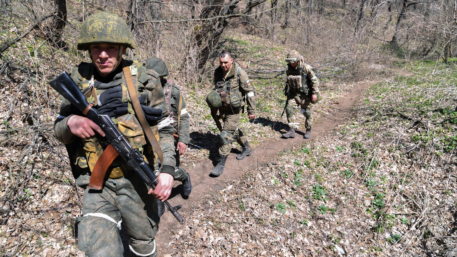 Военнослужащие Народной милиции ЛНР Военнослужащие Народной милиции ЛНР - РИА Новости, 1920, 20.06.2022