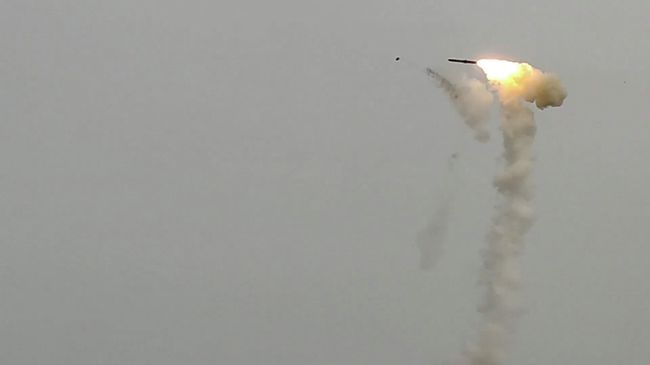 Запуск ракеты Оникс по цели в Одесской области