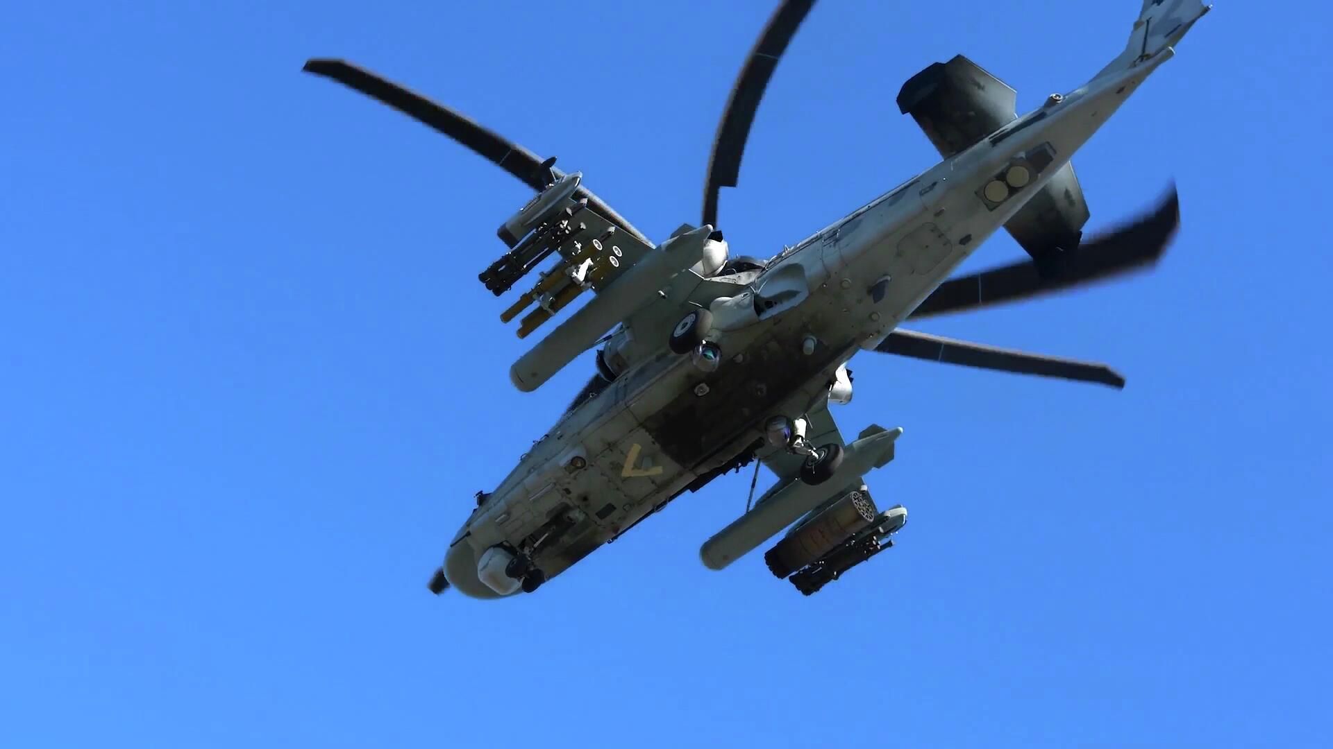 Ударный вертолет Ка-52 ВКС России отправляется на боевое задание для уничтожения позиций ВСУ. Ударный вертолет Ка-52 ВКС России отправляется на боевое задание для уничтожения позиций ВСУ. - РИА Новости, 1920, 04.05.2022