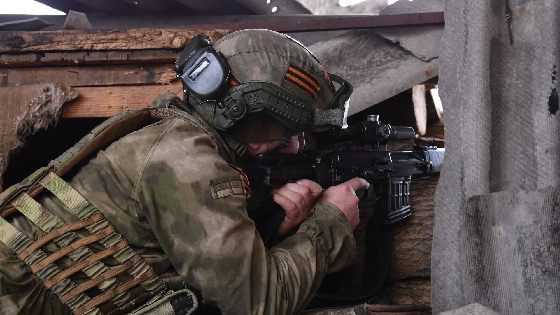 Боец полка полиции специального назначения имени Ахмата Кадырова Боец полка полиции специального назначения имени Ахмата Кадырова - РИА Новости, 1920, 25.05.2023