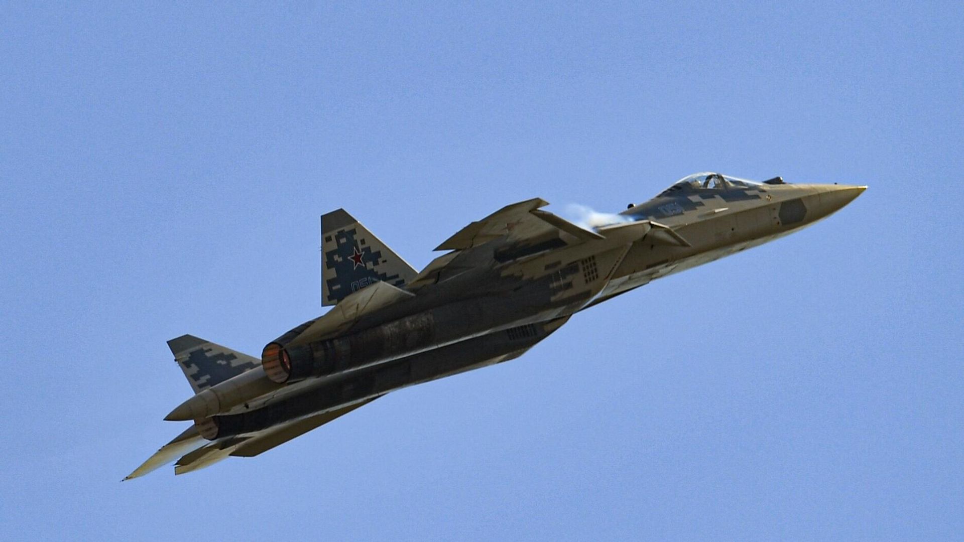 Многофункциональный истребитель пятого поколения Су-57 - РИА Новости, 1920, 23.06.2023