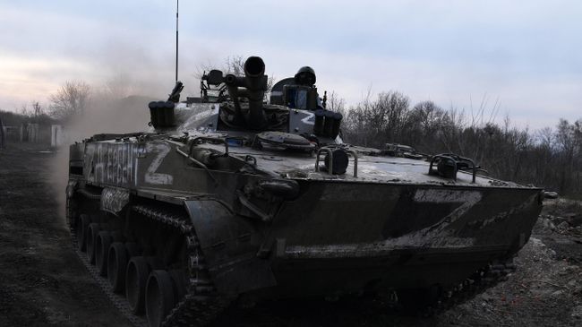 Боевая машина пехоты полка имени Ахмата Кадырова