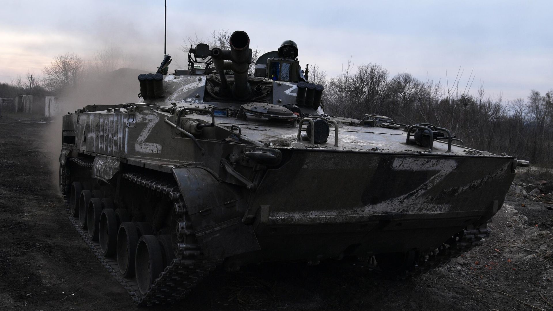 Боевая машина пехоты полка имени Ахмата Кадырова Боевая машина пехоты полка имени Ахмата Кадырова - РИА Новости, 1920, 18.01.2023