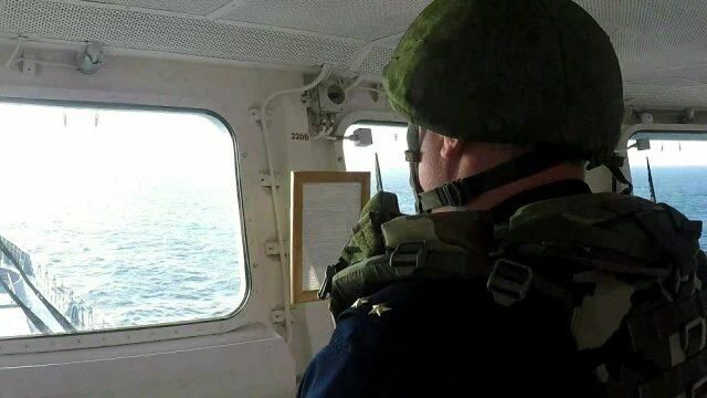 Кадры уничтожения украинского Байрактара у западного побережья Крыма. Видео Минобороны Кадры уничтожения украинского Байрактара у западного побережья Крыма. Видео Минобороны - РИА Новости, 1920, 12.04.2022