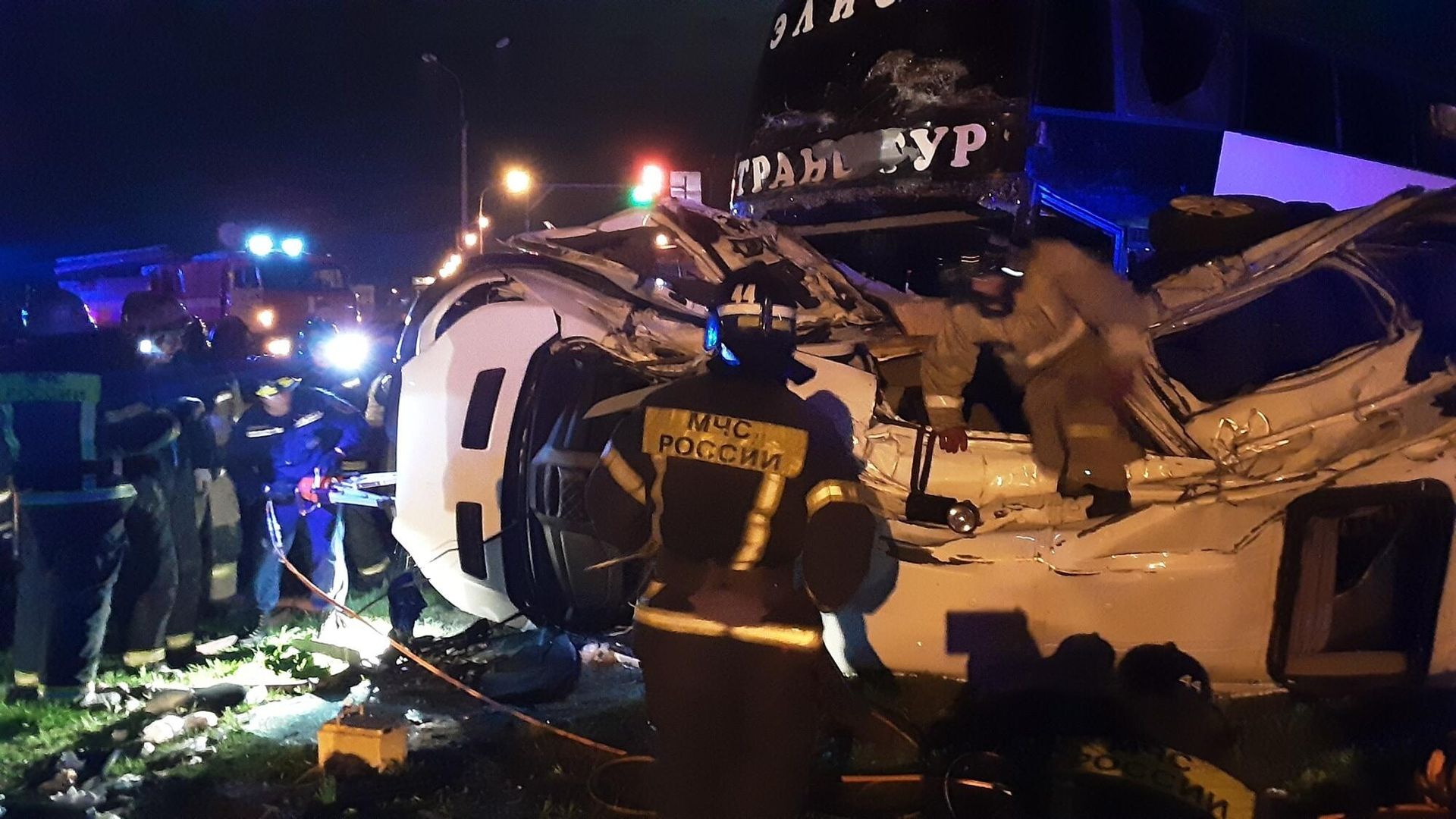 ДТП с участием двух автобусов в Новоусманском районе Воронежской области - РИА Новости, 1920, 17.04.2022