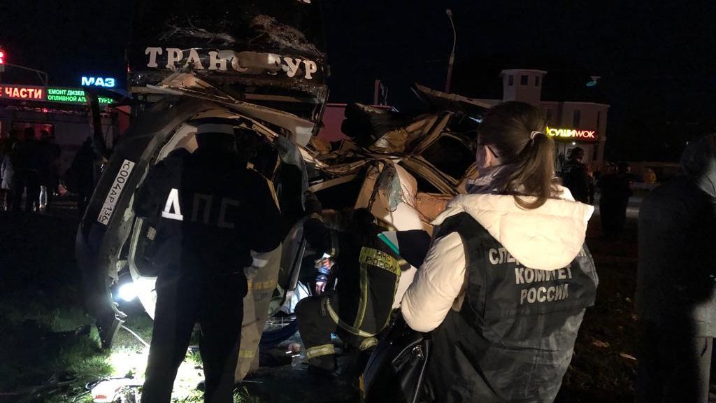 ДТП с участием двух автобусов в Новоусманском районе Воронежской области - РИА Новости, 1920, 17.04.2022