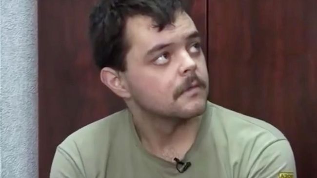Пленный британский наемник Эйден Эслин