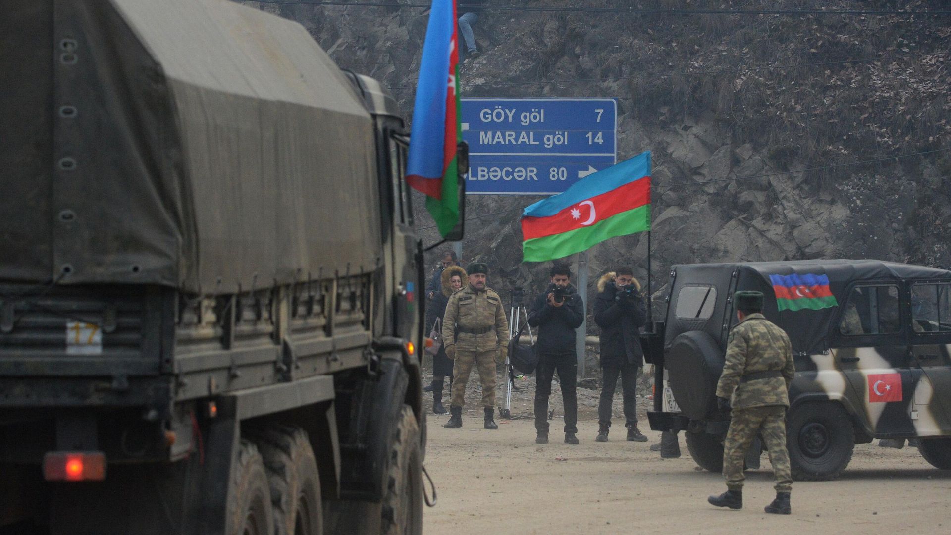 Колонна с азербайджанскими военными Колонна с азербайджанскими военными - РИА Новости, 1920, 26.08.2022