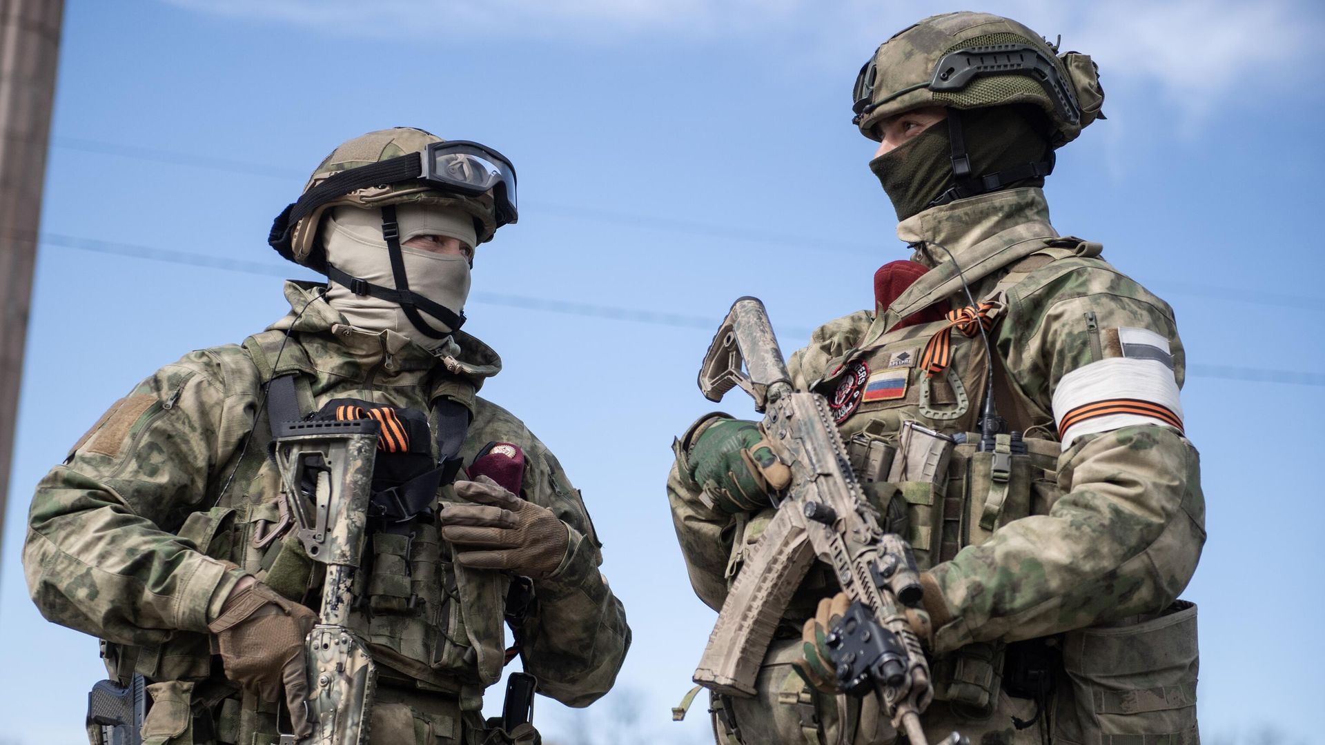 Военнослужащие Росгвардии в Херсонской области Военнослужащие Росгвардии в Херсонской области - РИА Новости, 1920, 08.05.2022