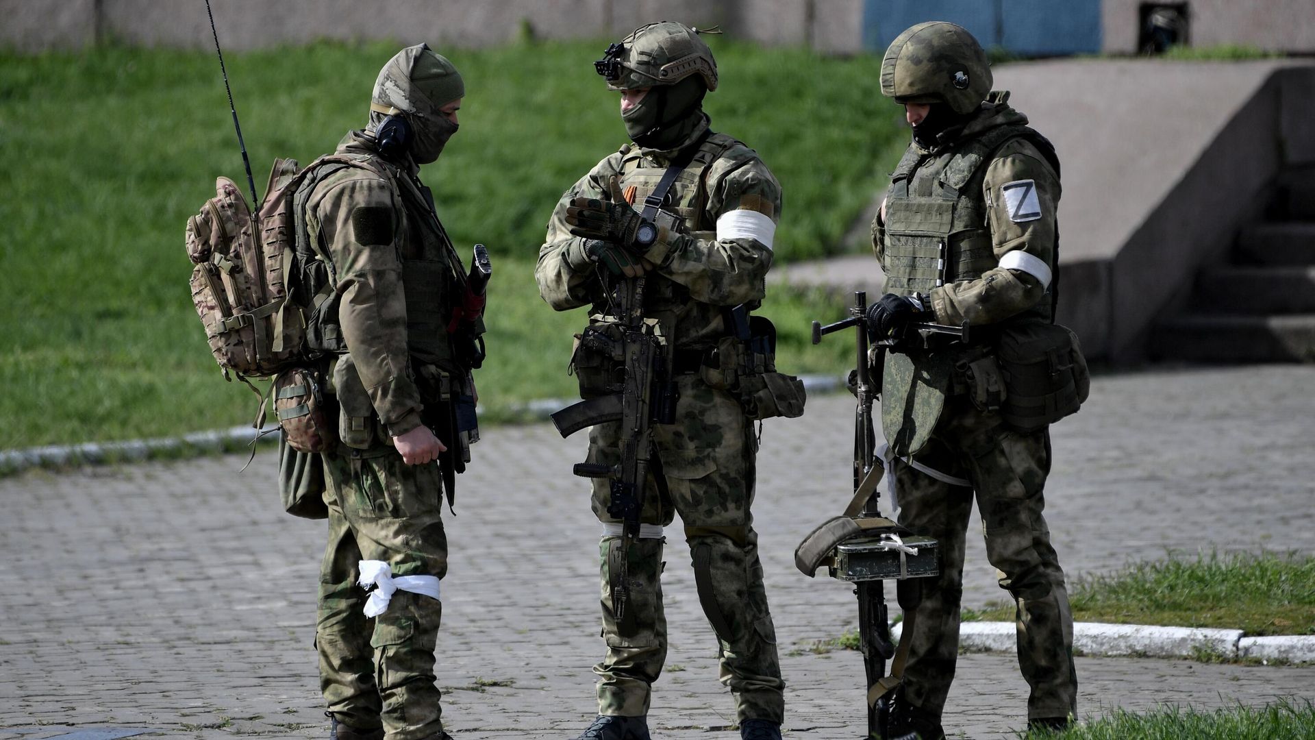 Военнослужащие Росгвардии в Херсонской области Военнослужащие Росгвардии в Херсонской области - РИА Новости, 1920, 14.09.2022