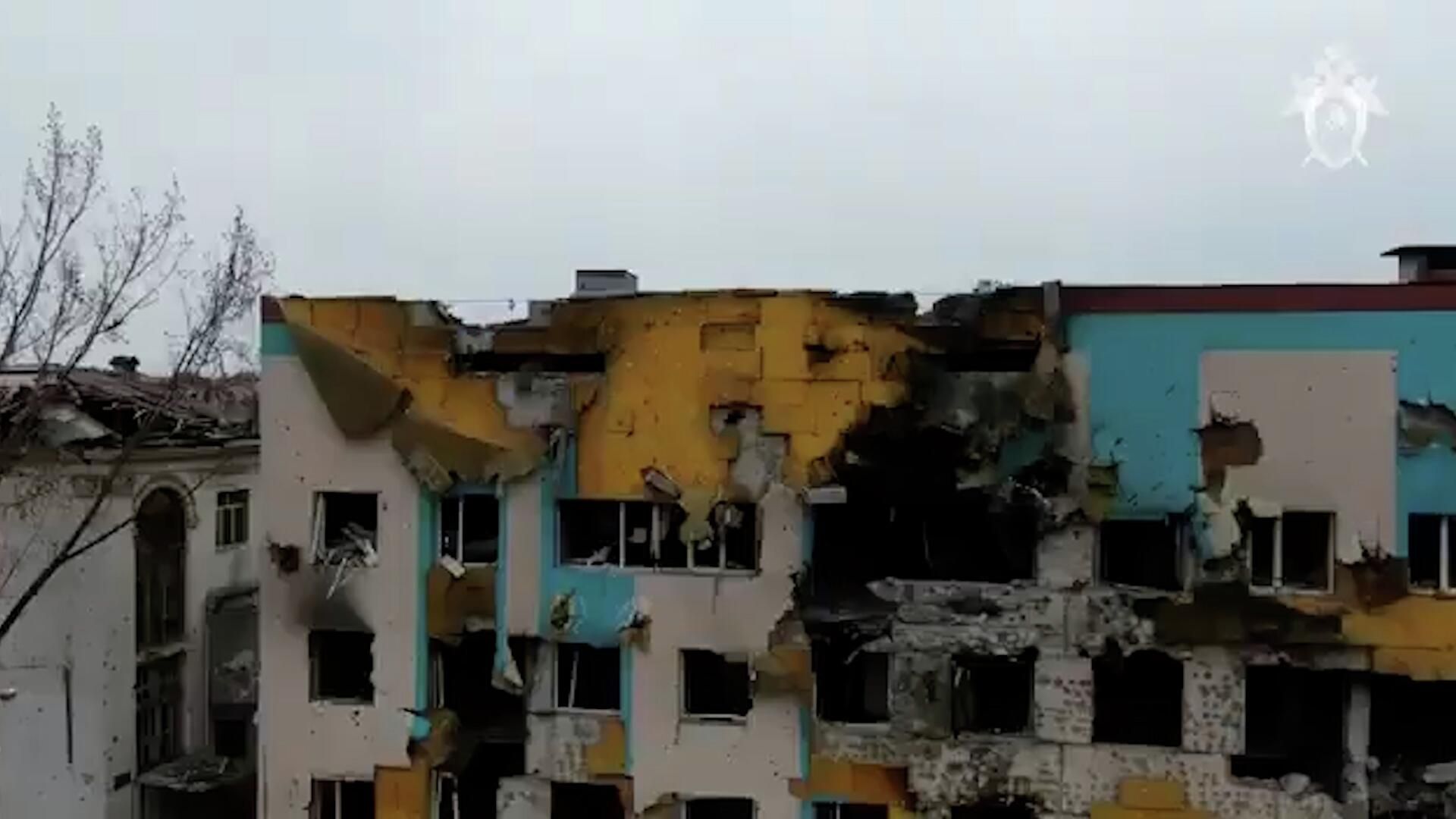Кадры разрушенной городской больницы в Мариуполе Кадры разрушенной городской больницы в Мариуполе - РИА Новости, 1920, 21.04.2022